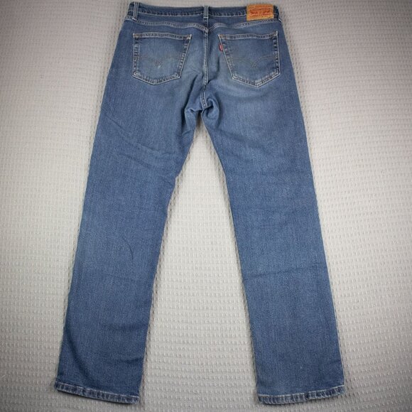 Levi's 514 Straight Denim Jeans 34x32 - Picture 2 of 8